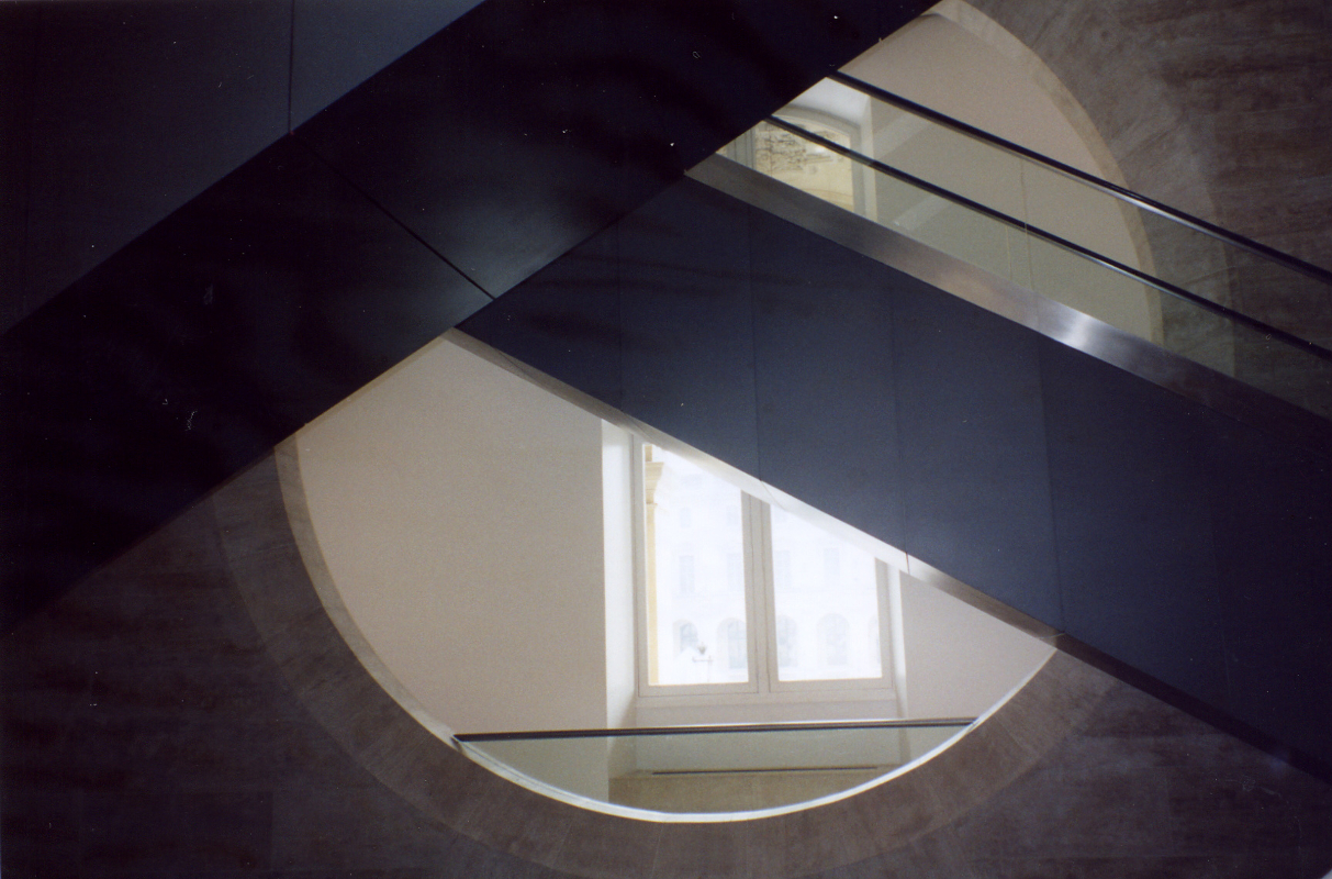 Louvre Curved Glimpse by Karen Greenbaum-Maya